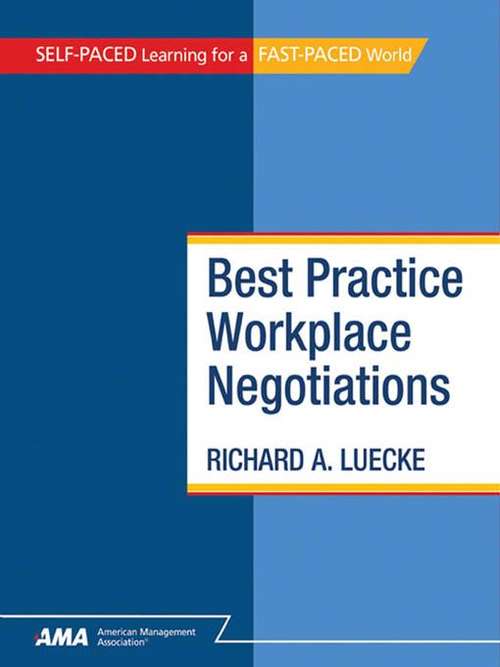 Book cover of Best Practice Workplace Negotiations