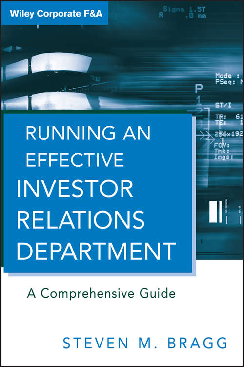 Book cover of Running an Effective Investor Relations Department
