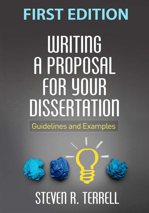 Book cover of Writing a Proposal for Your Dissertation