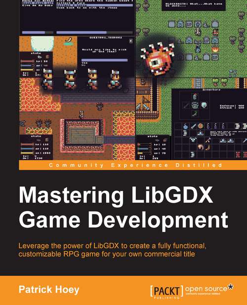 Book cover of Mastering LibGDX Game Development