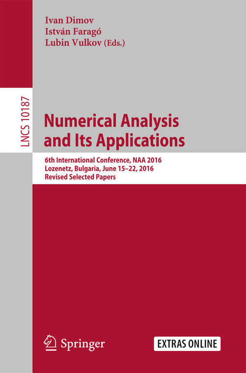 Book cover of Numerical Analysis and Its Applications