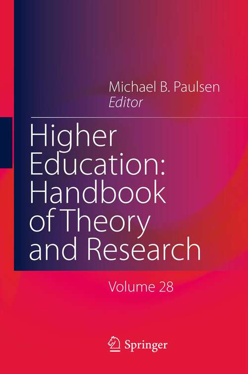 Book cover of Higher Education: Handbook of Theory and Research