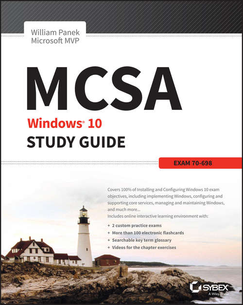 Book cover of MCSA Windows 10 Study Guide: Exam 70-698