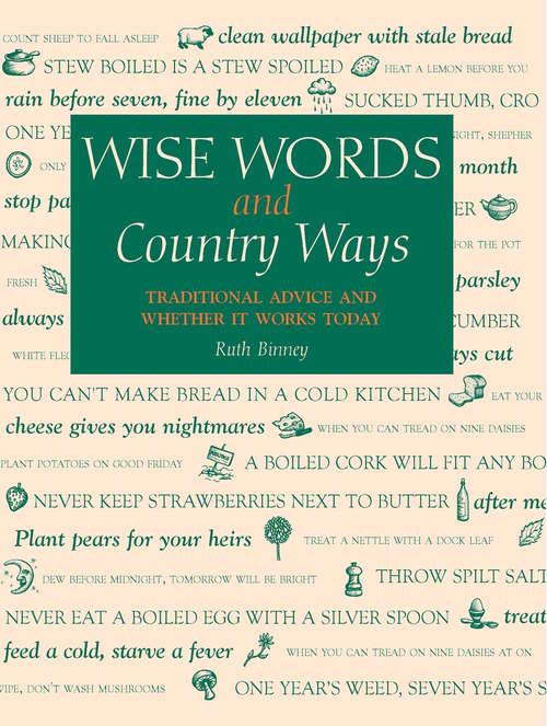 Book cover of Wise Words and Country Ways