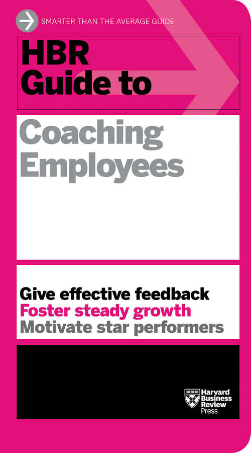 Book cover of HBR Guide to Coaching Employees