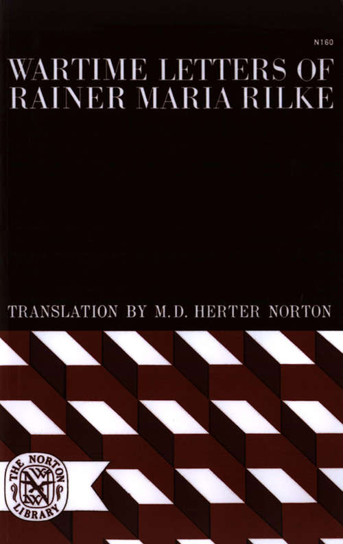 Book cover of Wartime Letters of Rainer Maria Rilke