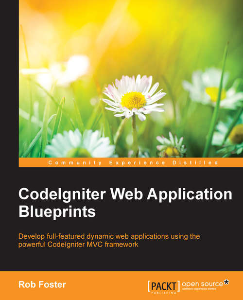 Book cover of CodeIgniter Web Application Blueprints