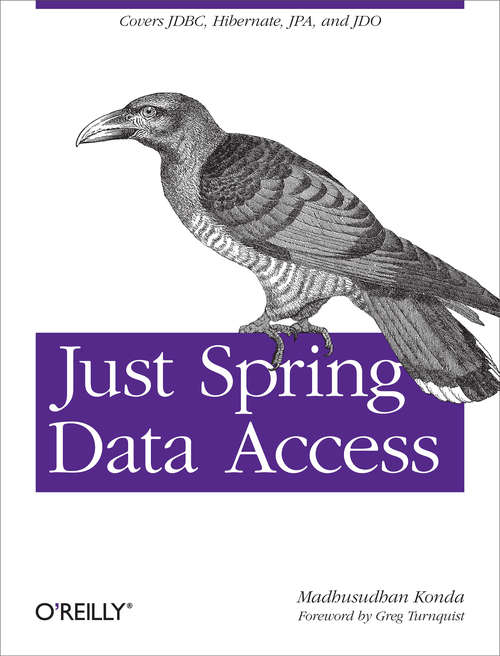 Book cover of Just Spring Data Access
