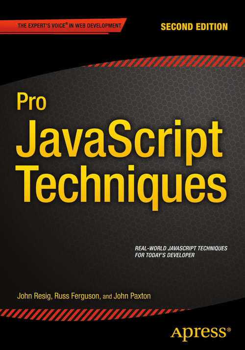 Book cover of Pro JavaScript Techniques