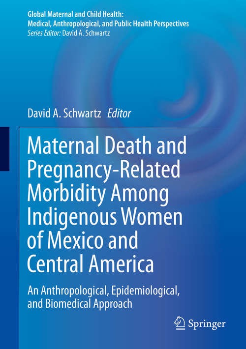 Maternal Death and Pregnancy-Related Morbidity Among Indigenous Women of Mexico and Central America: An Anthropological, Epidemiological, And Biomedical Approach (Global Maternal and Child Health)
