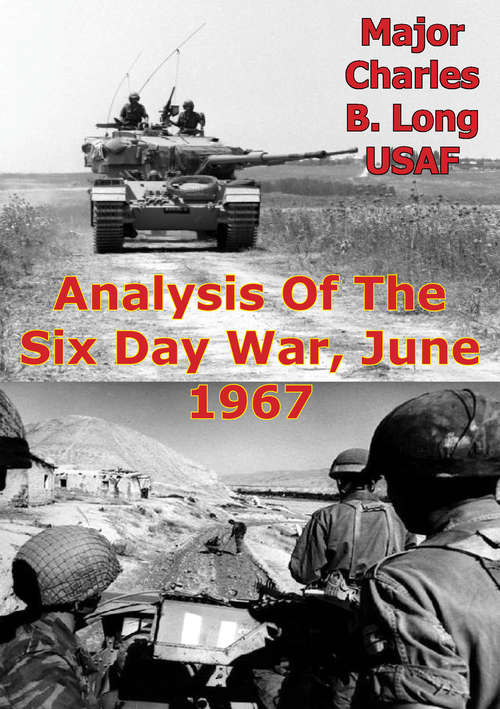 Book cover of Analysis Of The Six Day War, June 1967