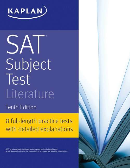 Book cover of SAT Subject Test Literature