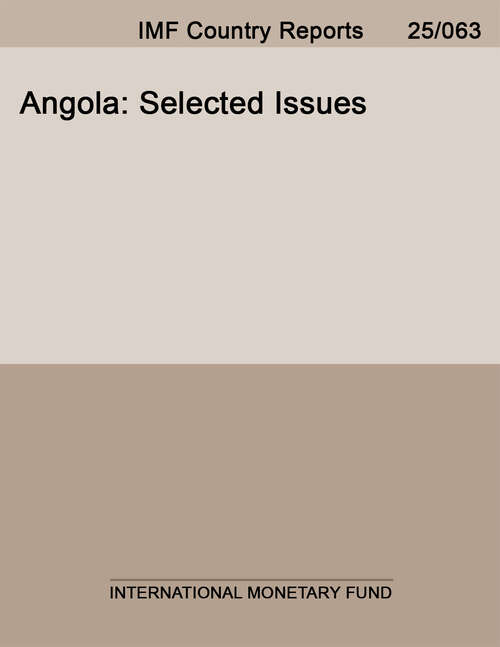 Book cover of Angola: Selected Issues