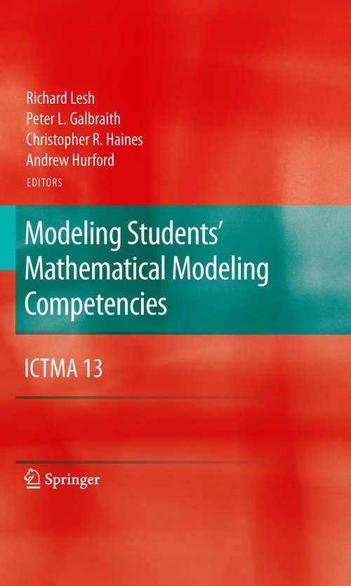 Book cover of Modeling Students' Mathematical Modeling Competencies