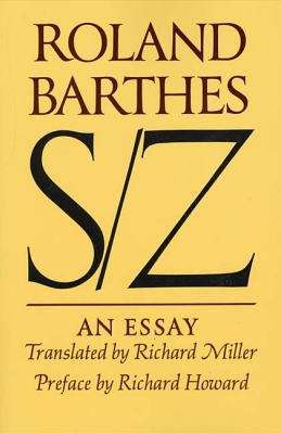 Book cover of S/Z