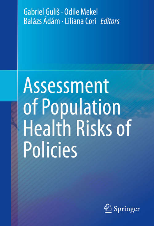Book cover of Assessment of Population Health Risks of Policies