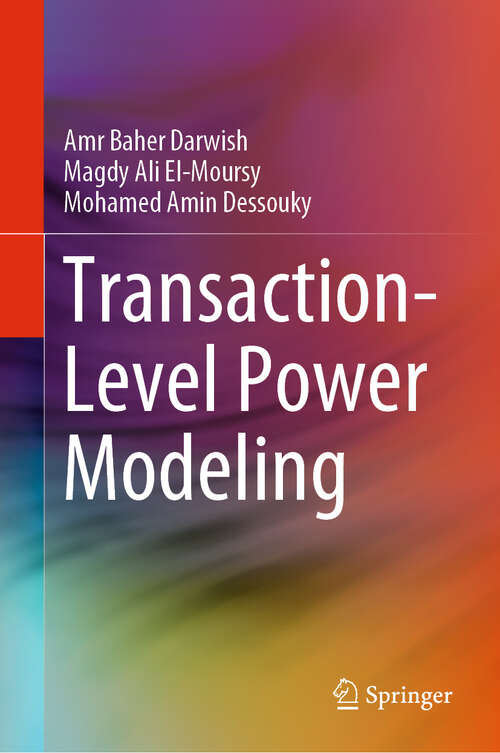 Book cover of Transaction-Level Power Modeling (1st ed. 2020)