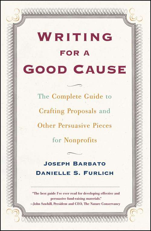 Book cover of Writing For a Good Cause
