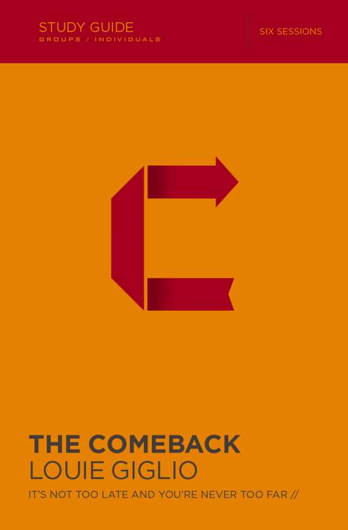Book cover of The Comeback Study Guide