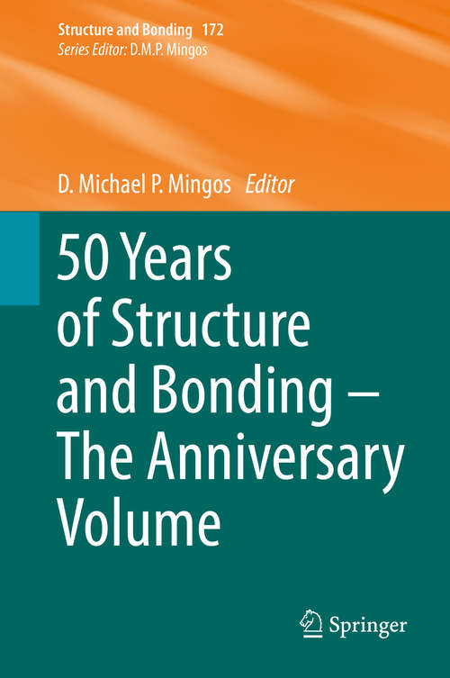 Book cover of 50 Years of Structure and Bonding – The Anniversary Volume