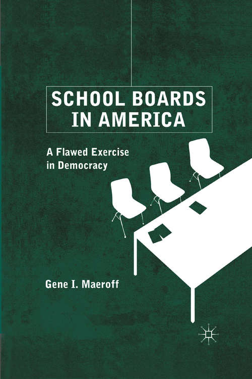 Book cover of School Boards in America