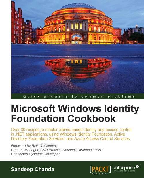 Book cover of Microsoft Windows Identity Foundation Cookbook