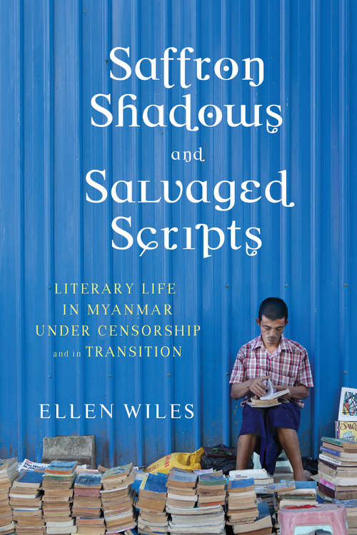 Book cover of Saffron Shadows and Salvaged Scripts