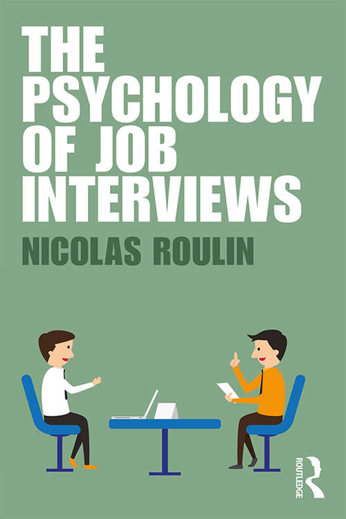 Book cover of The Psychology of Job Interviews