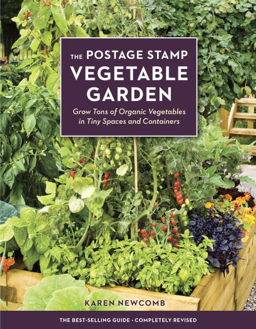 Book cover of The Postage Stamp Vegetable Garden