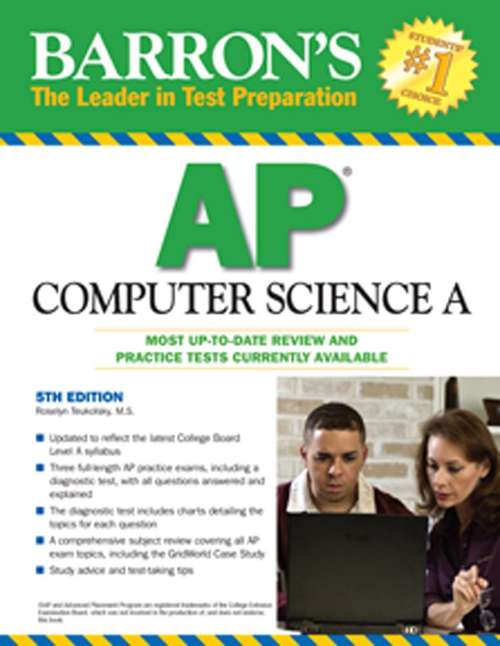 Book cover of Barron's AP Computer Science A (5th Edition)