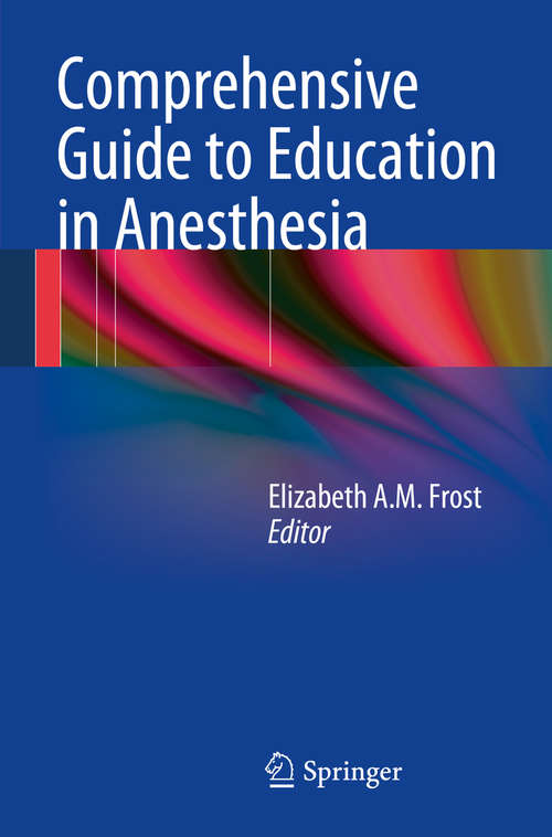 Book cover of Comprehensive Guide to Education in Anesthesia