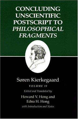 Book cover of Concluding Unscientific Postscripts to Philosophical Fragments (Volume I, Text)