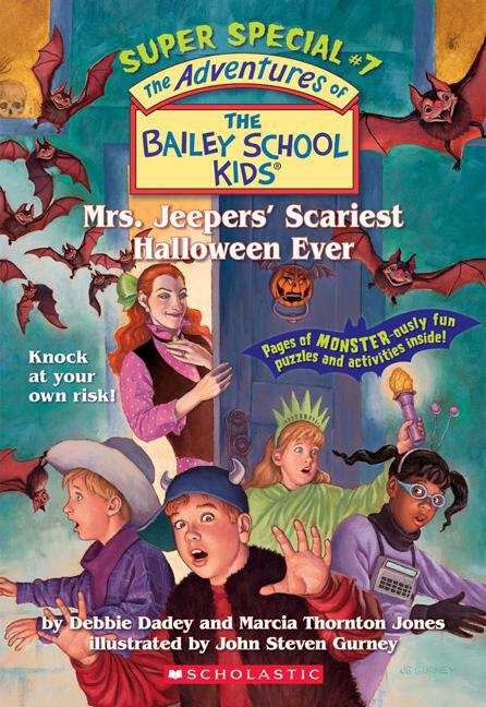 Book cover of Mrs. Jeepers' Scariest Halloween Ever (The Bailey School Kids Super Special #7)