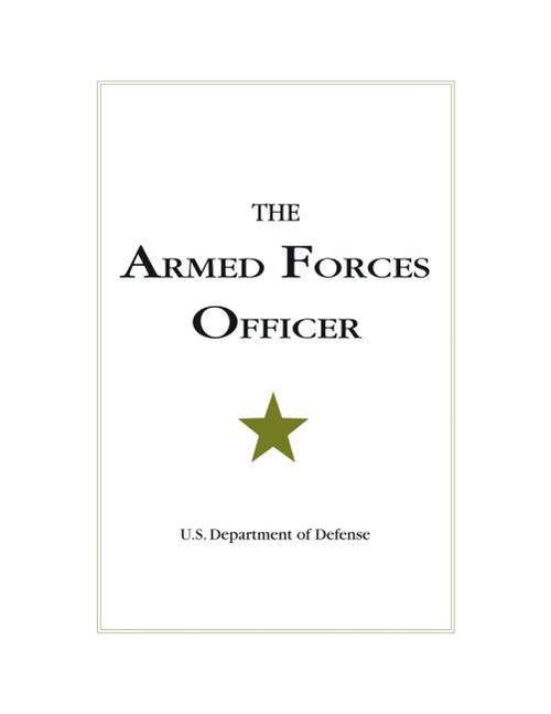 Book cover of The Armed Forces Officer