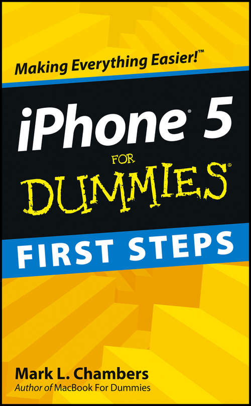Book cover of iPhone 5 First Steps For Dummies, Pocket Edition