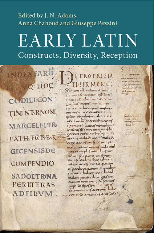 Book cover of Early Latin: Constructs, Diversity, Reception