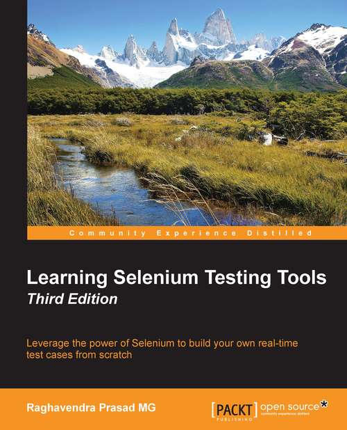 Book cover of Learning Selenium Testing Tools - Third Edition