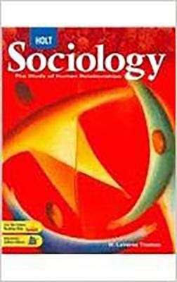 Book cover of Holt Sociology: The Study of Human Relationships