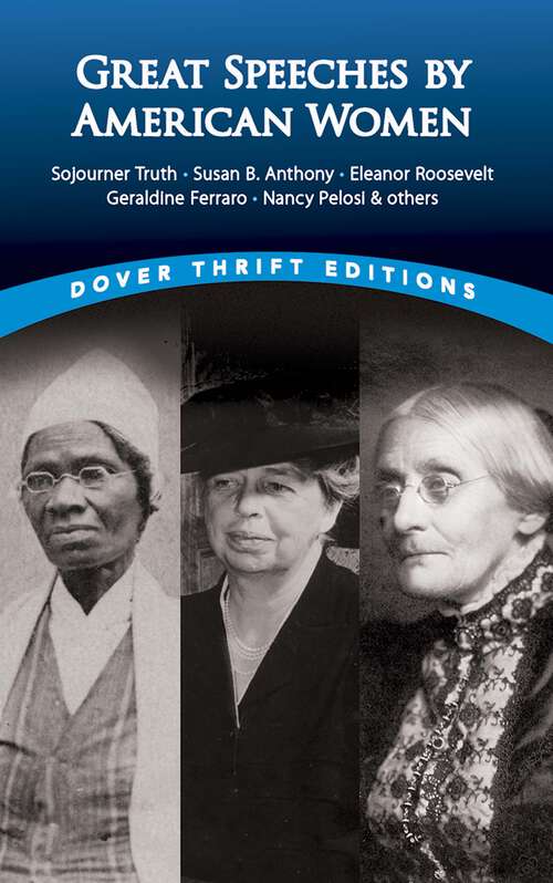 Book cover of Great Speeches by American Women (Dover Thrift Editions)