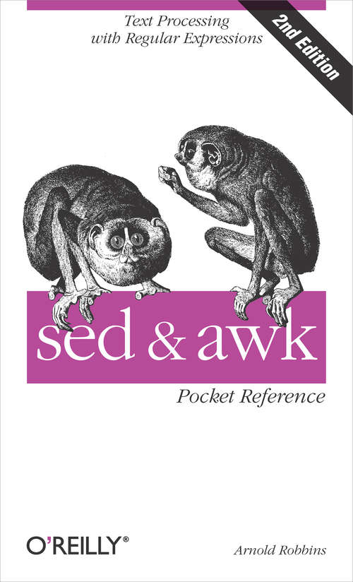 Book cover of sed and awk Pocket Reference