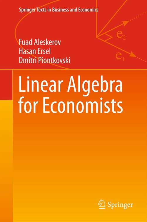 Book cover of Linear Algebra for Economists