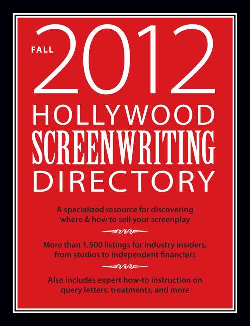Book cover of Hollywood Screenwriting Directory Fall 2012