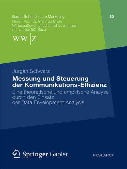 Book cover of Messung und Steuerung der Kommunikations-Effizienz