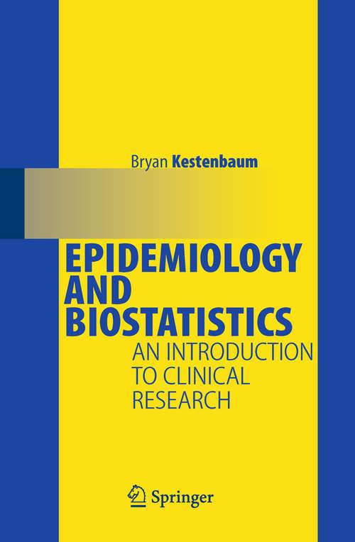 Book cover of Epidemiology and Biostatistics