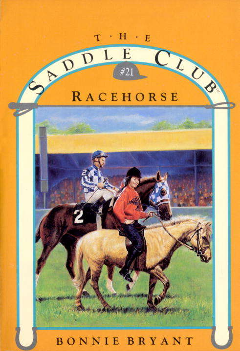 Book cover of Racehorse (Saddle Club #21)