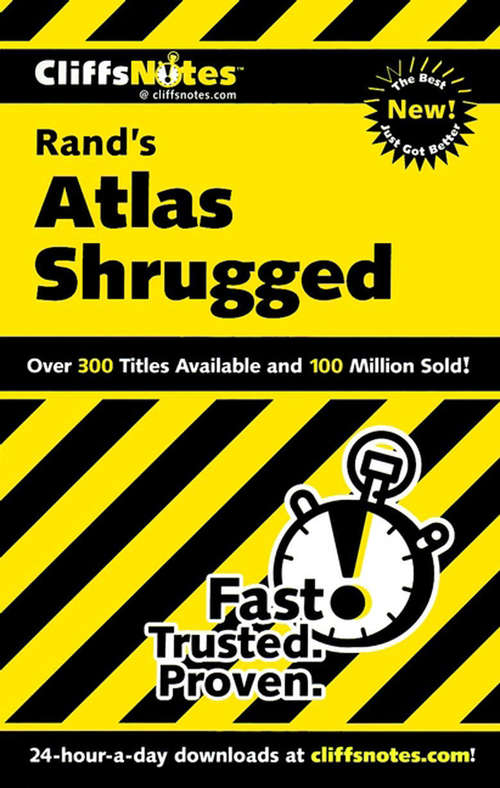 Book cover of CliffsNotes on Rand's Atlas Shrugged