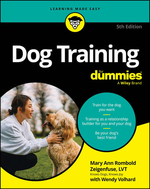 Book cover of Dog Training For Dummies