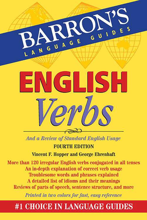 Book cover of English Verbs (Barron's Verb Series)