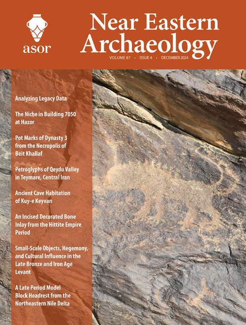 Book cover of Near Eastern Archaeology, volume 87 number 4 (December 2024)