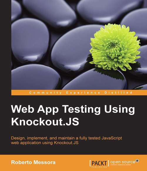 Book cover of Web App Testing Using Knockout.JS